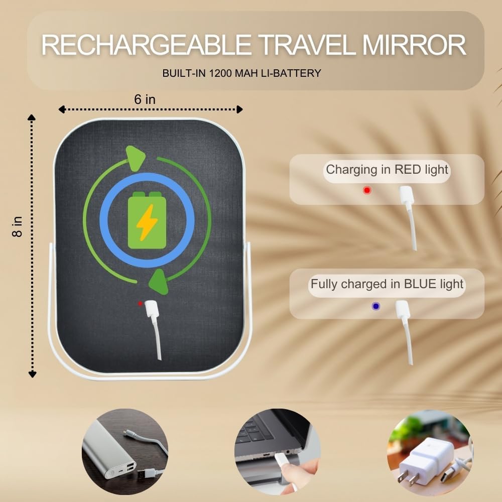 Detalle 2 de LAKFUES Vanity Mirror, 6 x 8 Inch