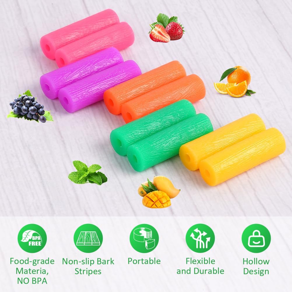 Detalle de OFFCUP Aligner Chewies, 10-pack i BPA-fri silikon med fem smaker