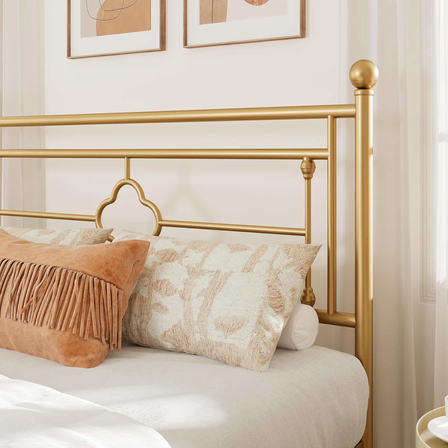 Detalle 2 de Allewie Metal Platform Bed Frame, Queen