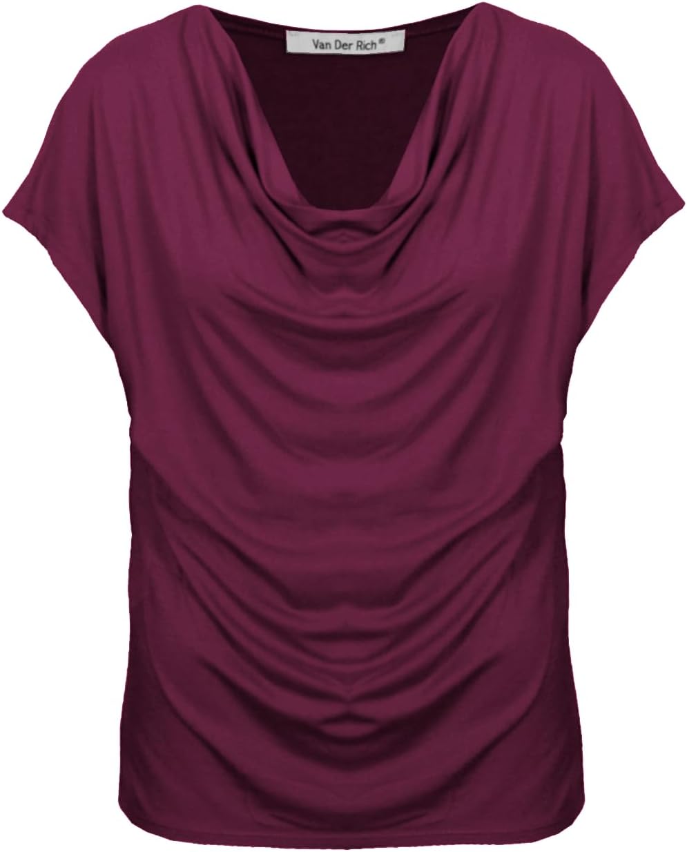 Thumbnail 5 de Van Der Rich T-Shirt Bluse mit Wasserfallkragen