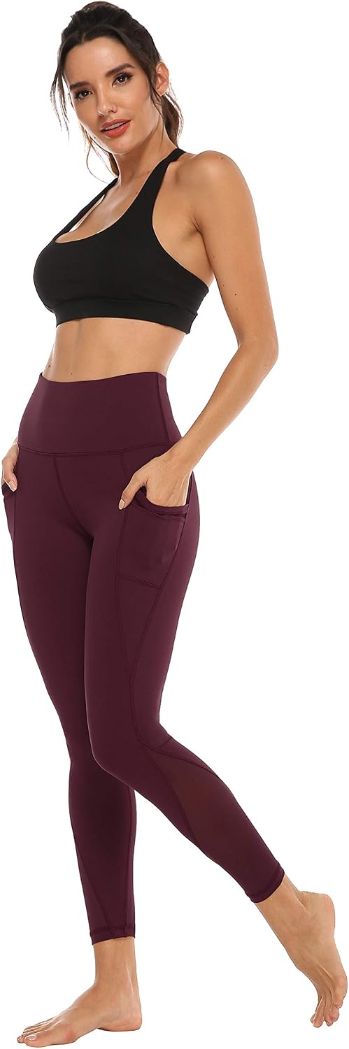 Thumbnail 6 de Persit Damen Sport-Leggings mit Taschen – blickdichte lange Yogahose mit Mesh-Einsätzen