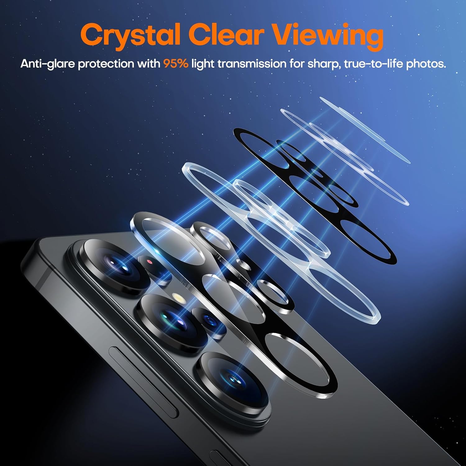 Thumbnail 5 de LϟK 2+1 Pack for Samsung Galaxy S26 Ultra Privacy Screen Protector + Camera Lens Protector + Dusting-Install Frame