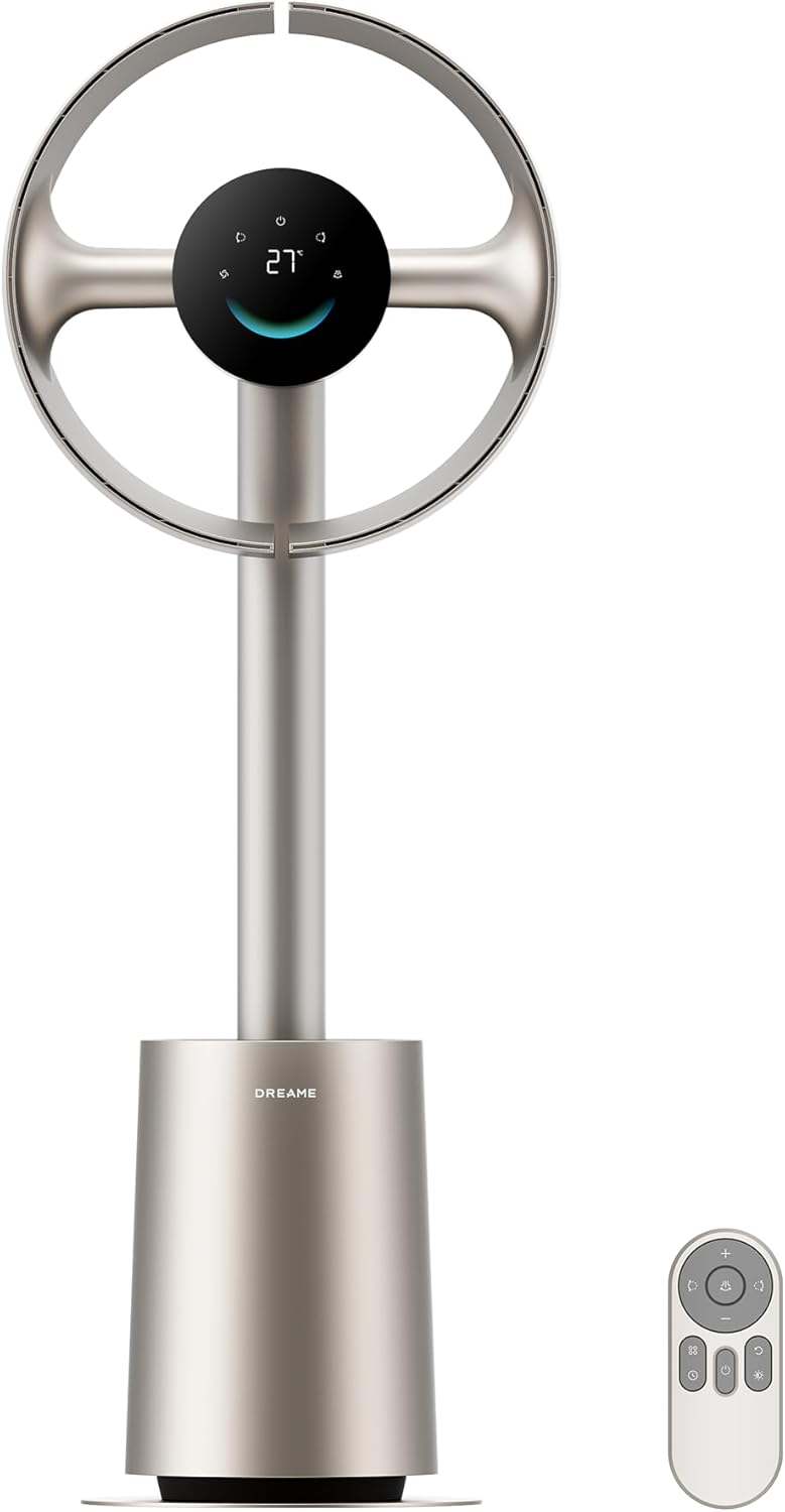 Detalle de dreame MF10 : Ventilateur sans pales avec diffusion d’air à 270° et filtration lavable