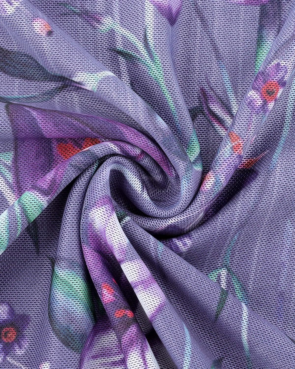 Detalle de Vafoly Damen Bluse Kurzarm Tunika mit V-Ausschnitt und Mesh-Optik
