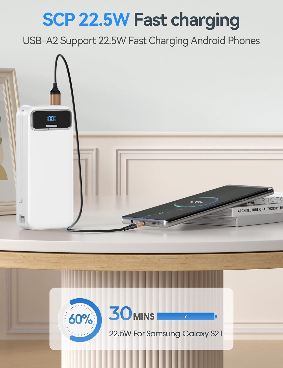 Detalle de Aonidi Power Bank 20,000mAh