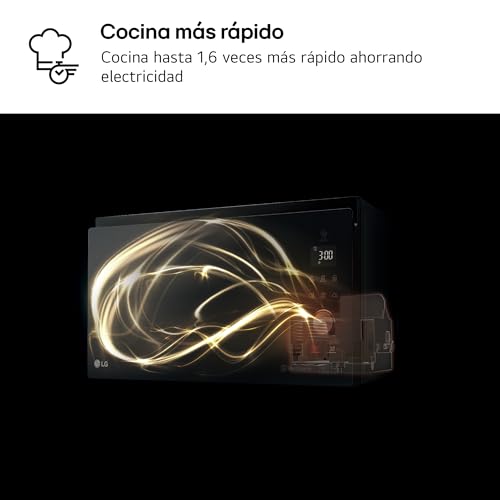 Detalle de LG MH6535GDH Forno Microonde Smart Inverter con Grill al Quarzo, 25 L, 1000 W – Bianco