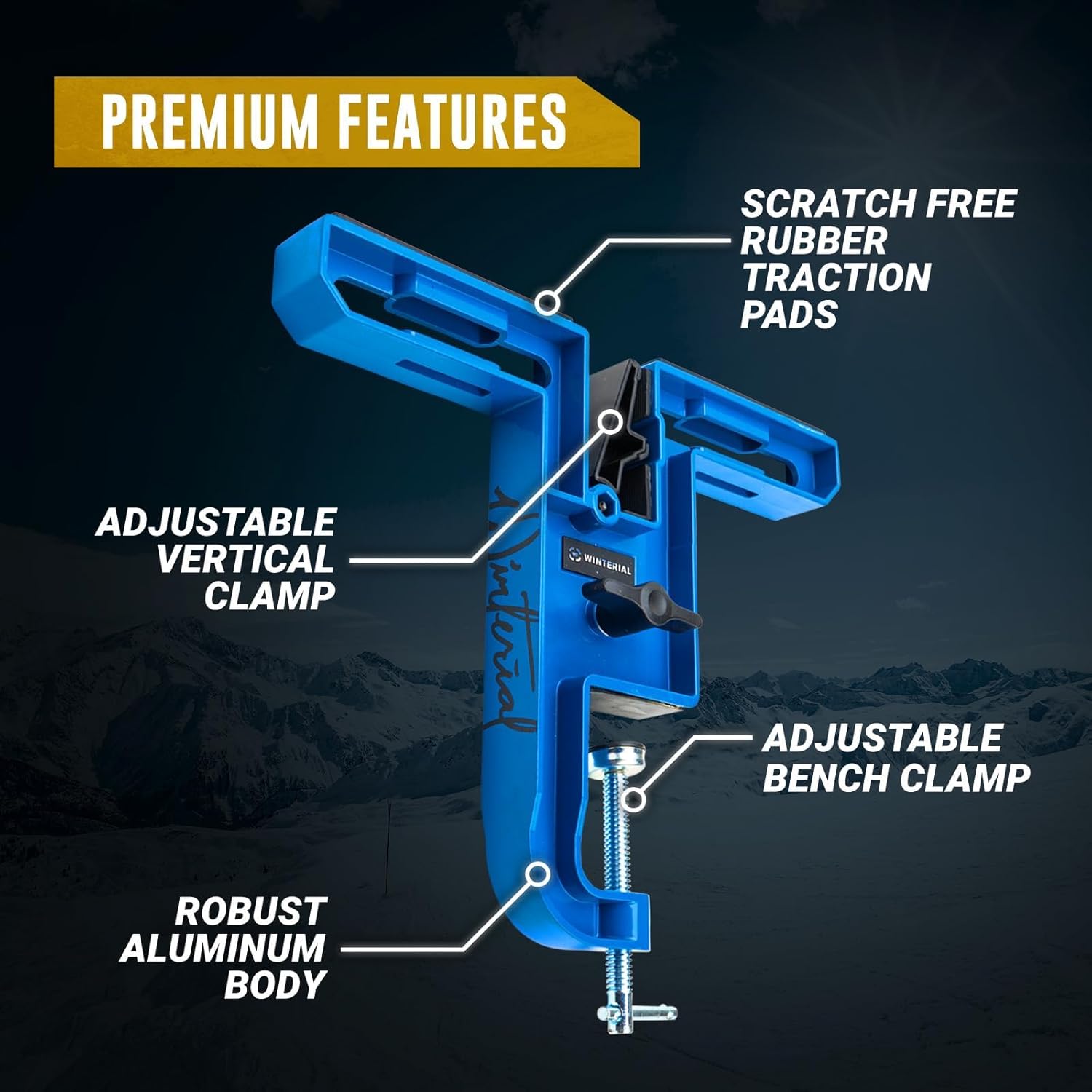 Detalle de Winterial Ski- und Snowboard-Schraubstock