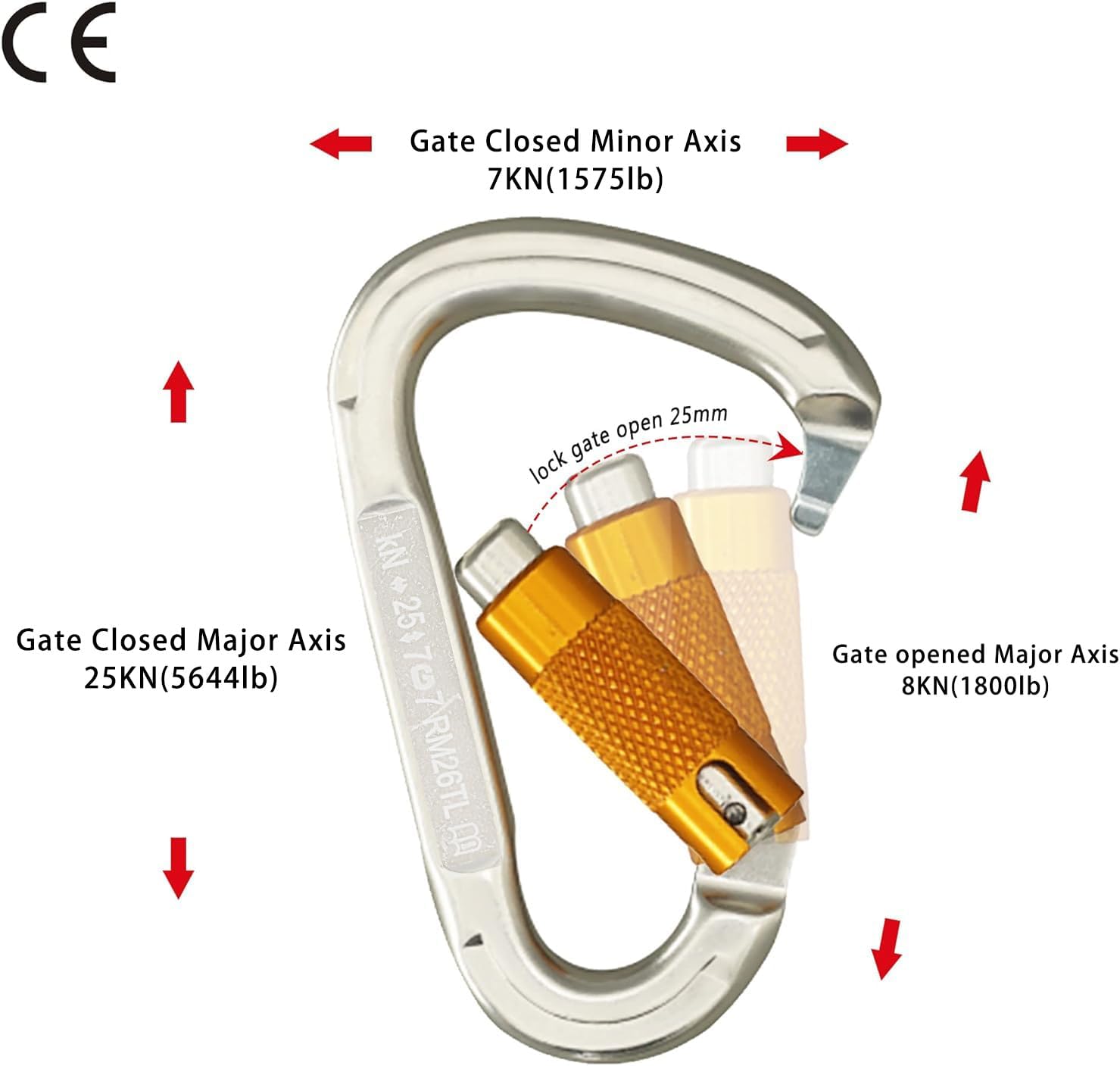 Thumbnail 4 de SOB moschettone arrampicata 7075 2 pezzi