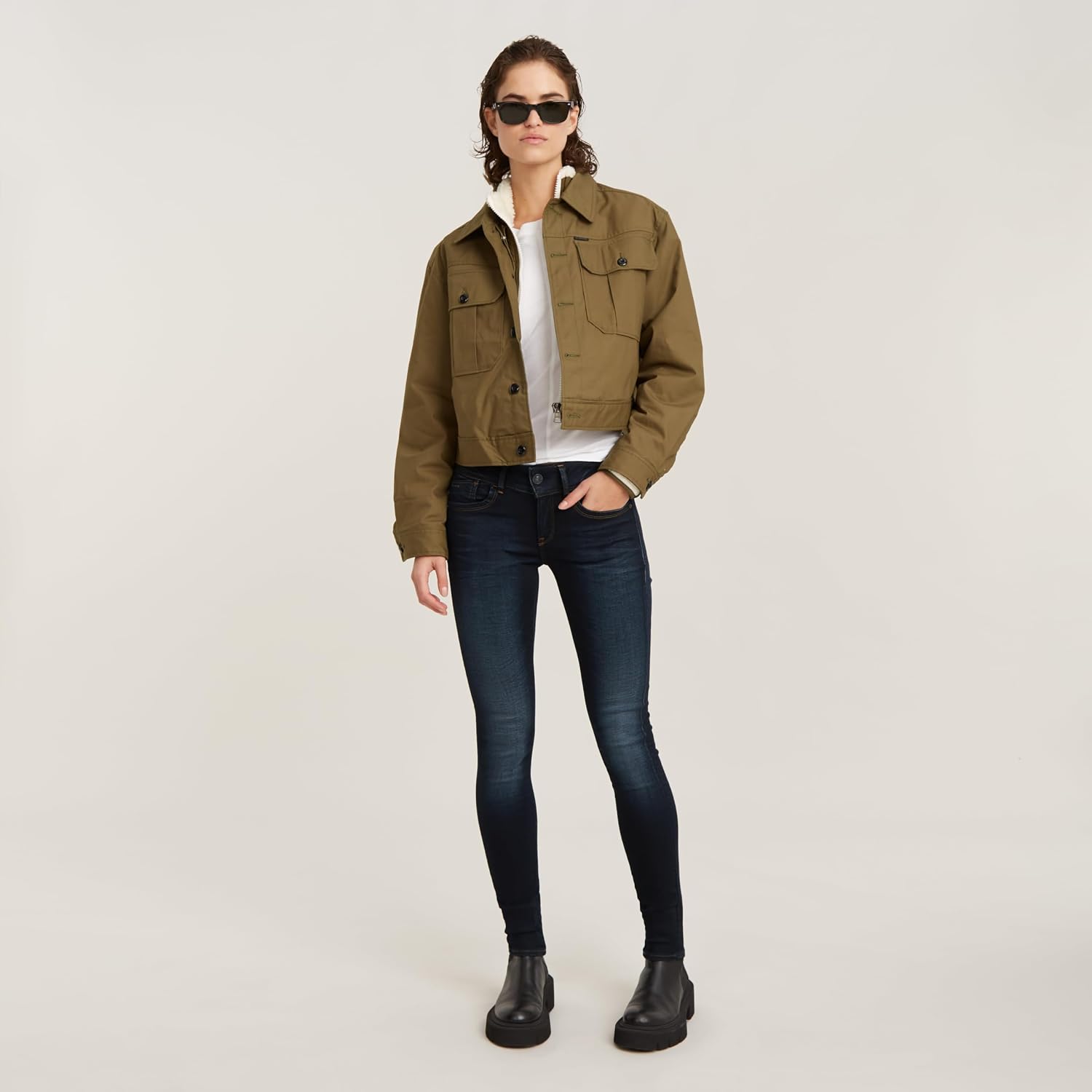 Detalle de G-STAR Lynn Mid Waist Skinny Jeans