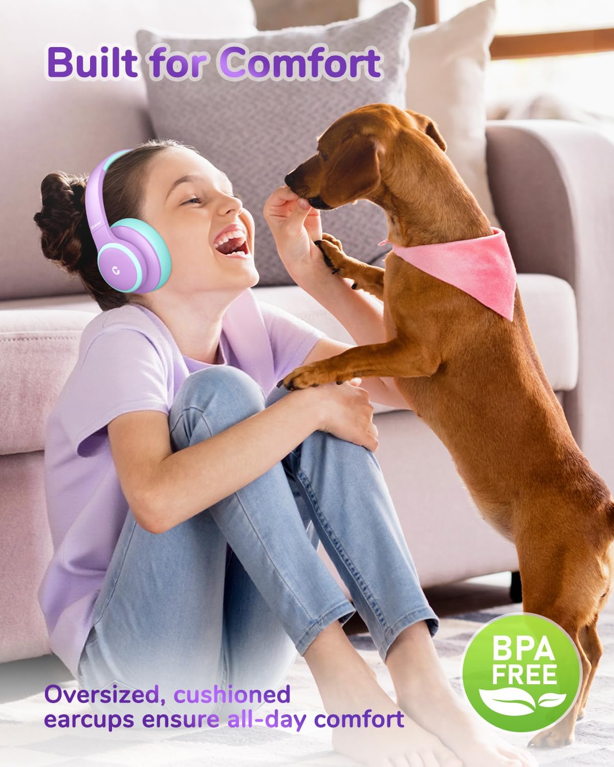 Thumbnail 6 de iClever BTH26 Kids Headphones 60H