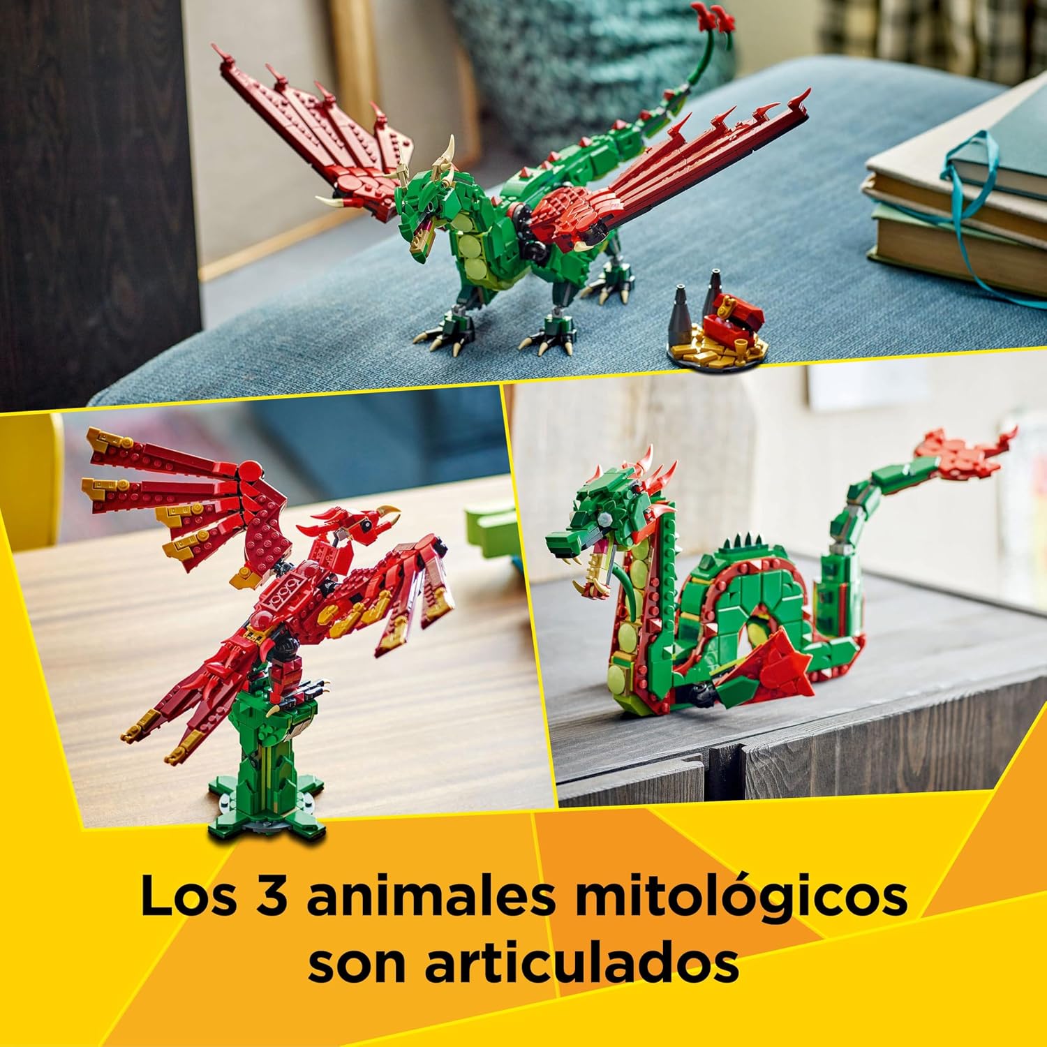 Thumbnail 3 de LEGO Creator 3 en 1 31161 Dragón medieval