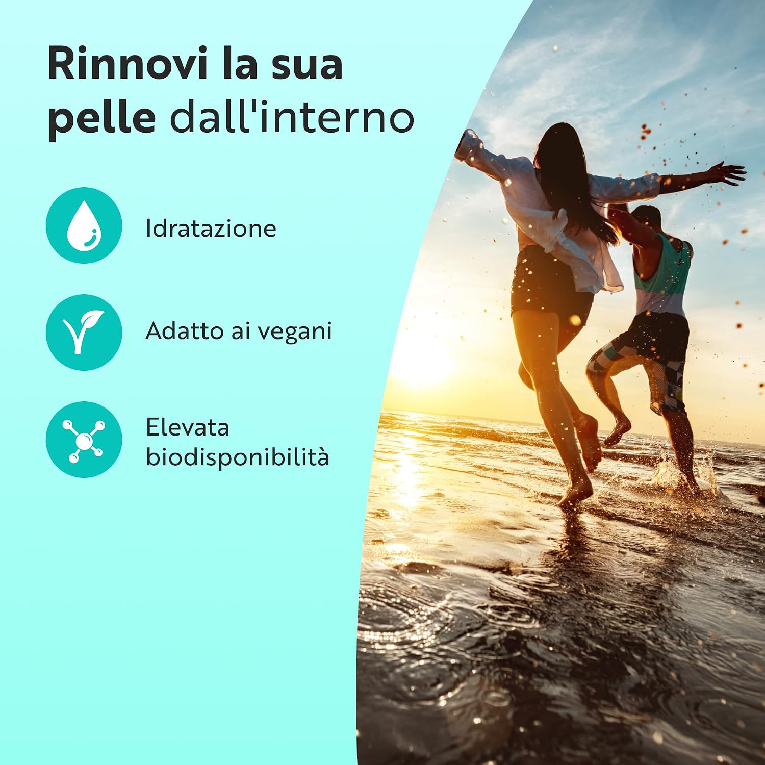 Detalle 2 de Nutravita Acido Ialuronico in Capsule – Fornitura di 3 mesi, 600 mg (500-700 kDa) vegan e senza allergeni