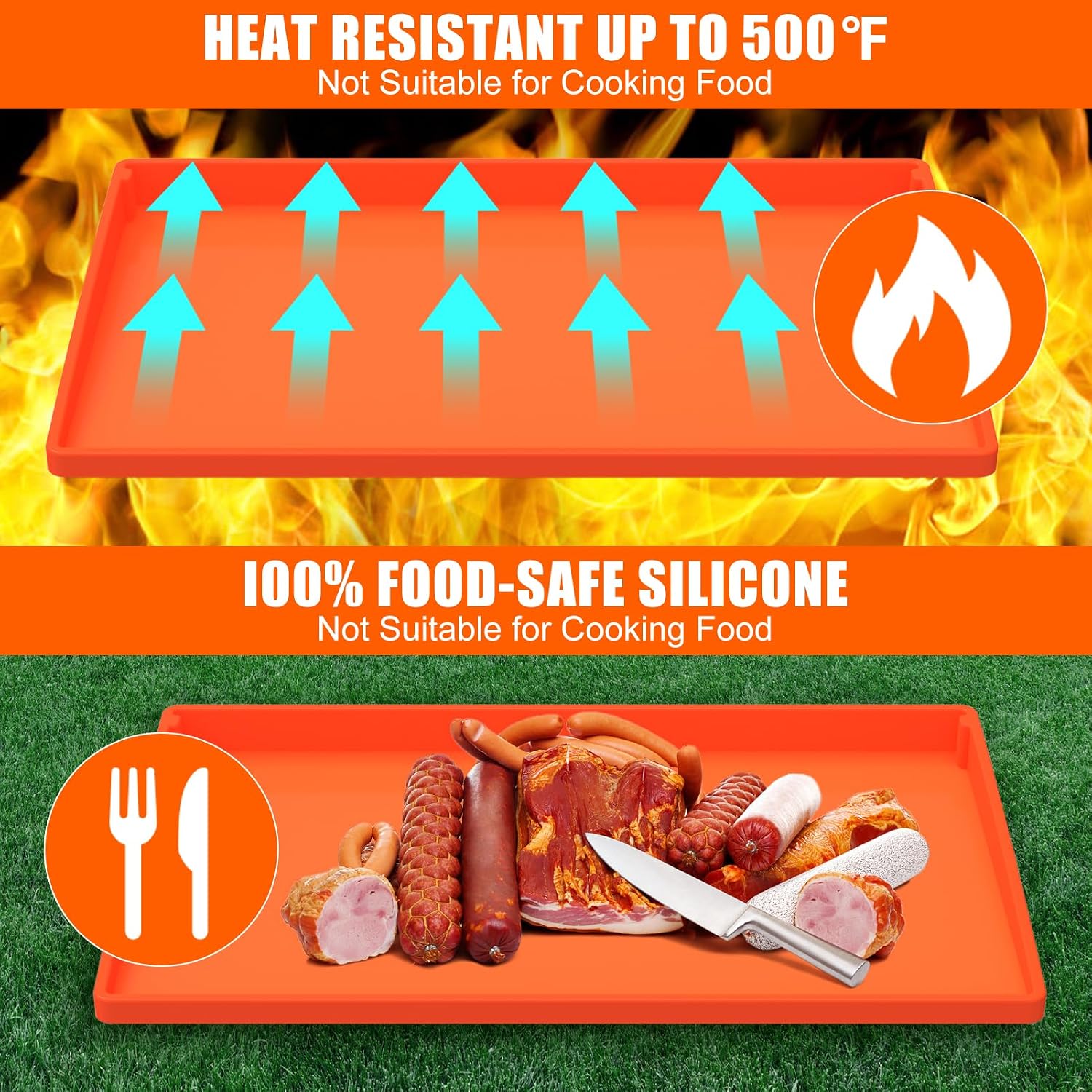 Detalle de Blackstone-Compatible Silicone Griddle Mat Cover 36-Inch