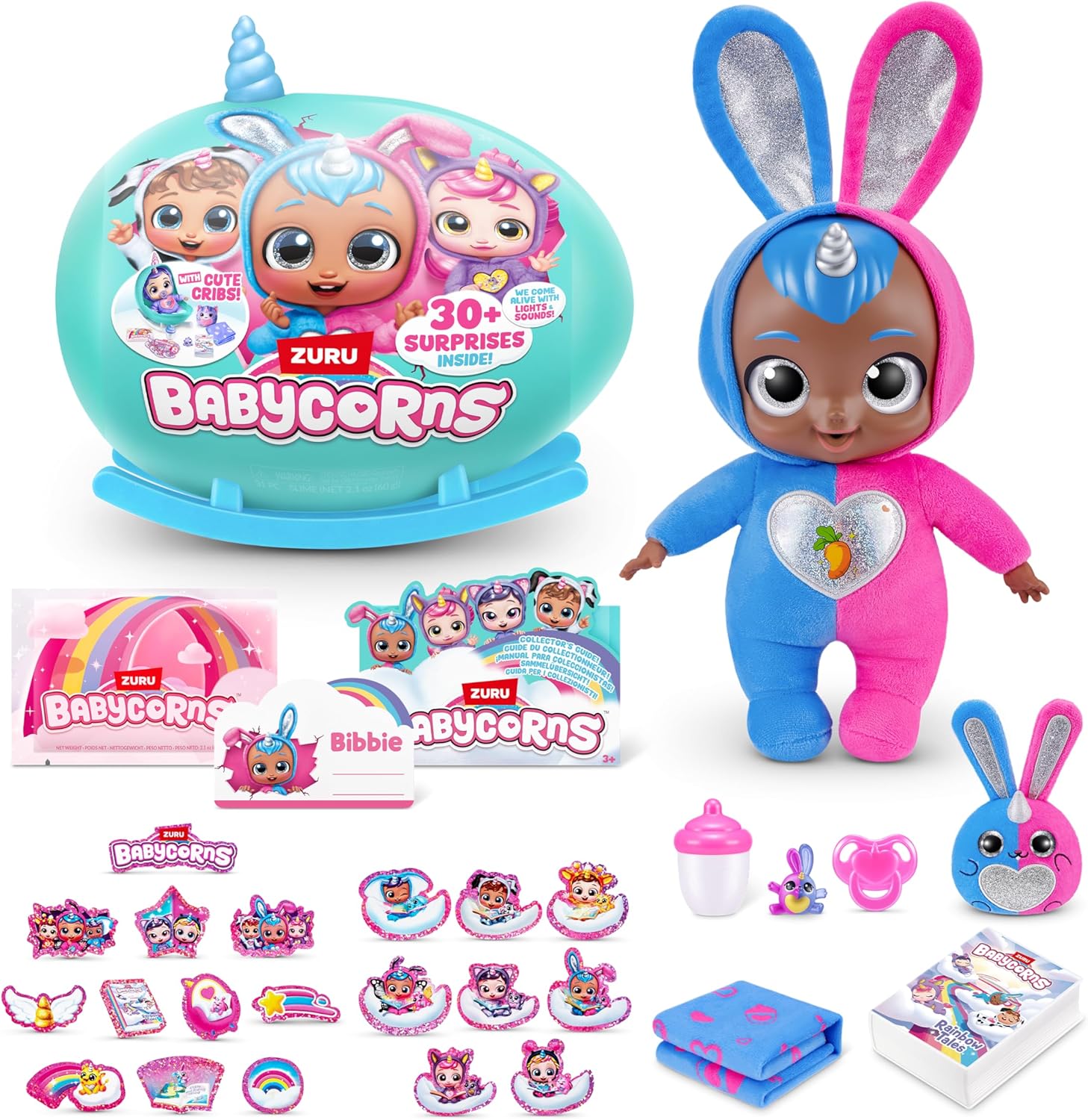 Detalle de Babycorns Bunny (Bobbie) – poupée interactive 35 cm