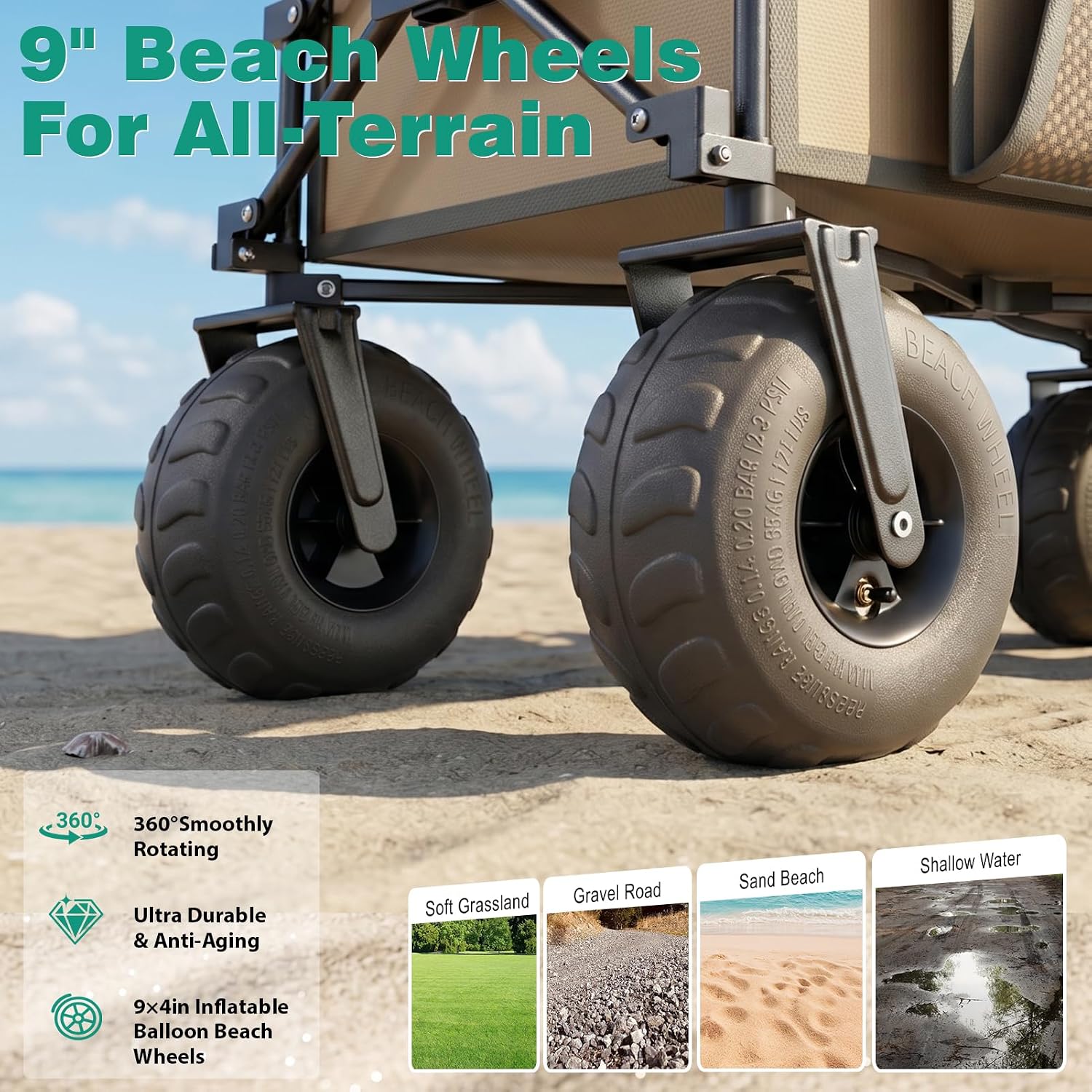 Detalle 2 de SUNNYFEEL Beach Wagon 300L