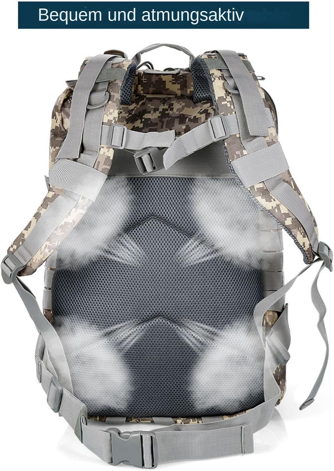 Detalle de GUJOIN 50L wasserdichter Nylon-Jagdrucksack für Outdoor, Angeln & Camping