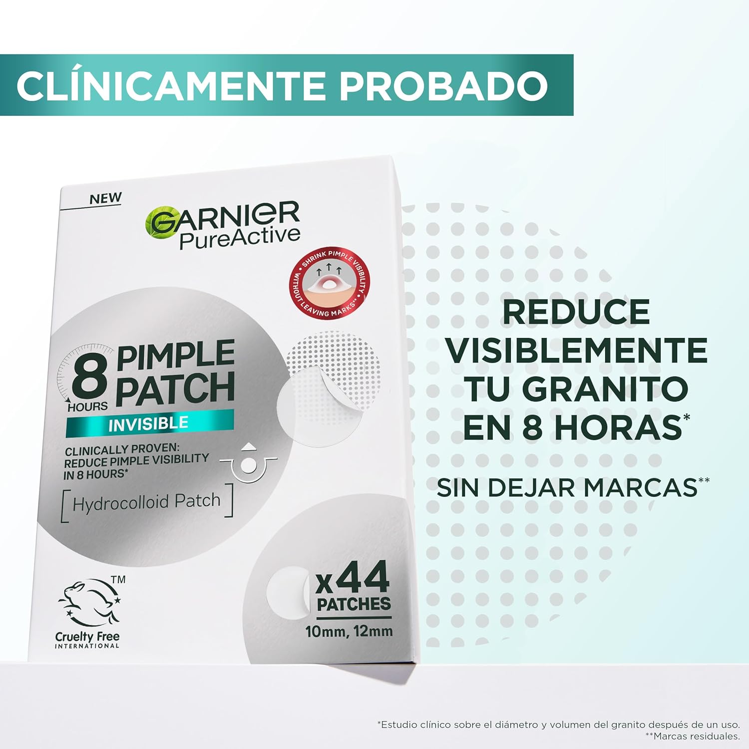 Detalle 1 de Garnier Pure Active Parche Visible Anti-Granitos 💧 88u