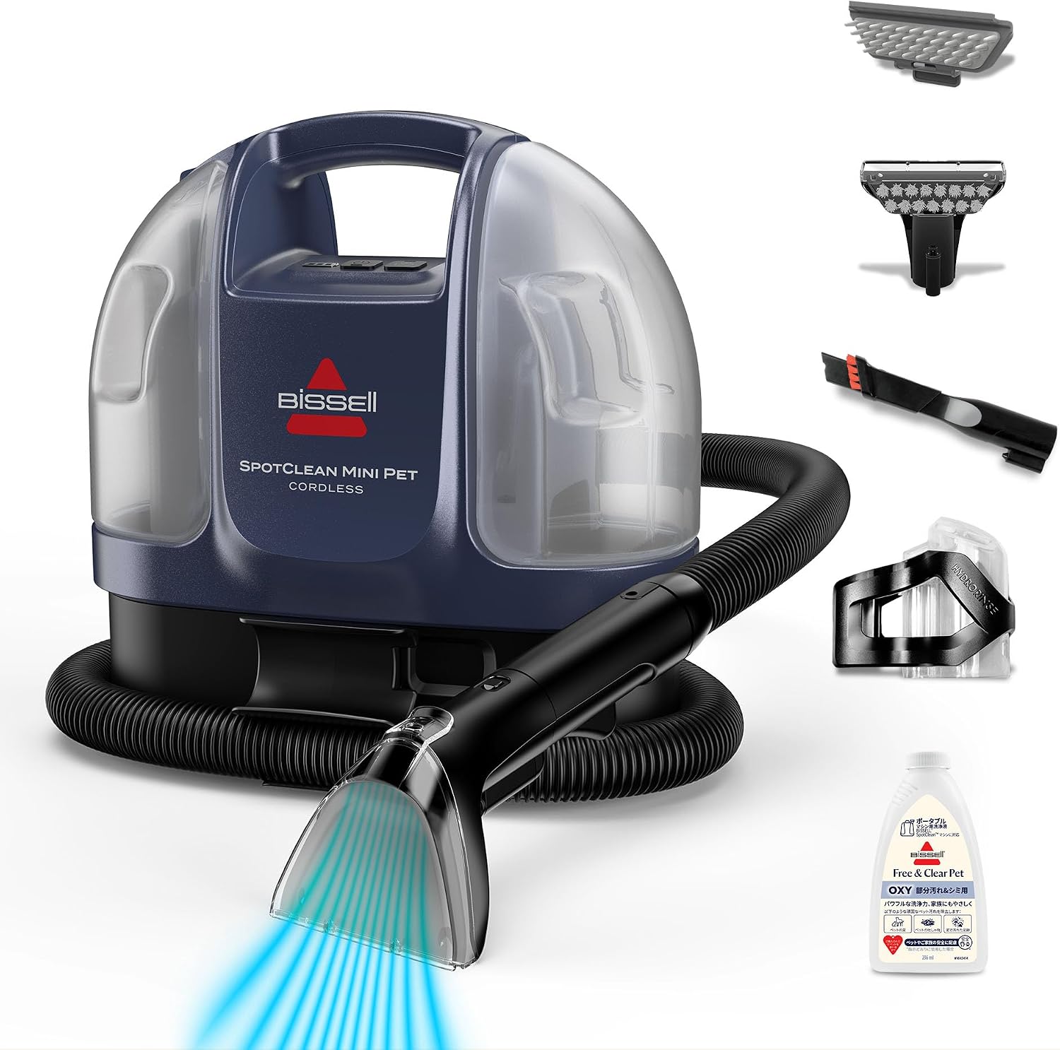 Detalle de BISSELL SpotClean Mini Pet Cordless 4065P コードレス布製品クリーナー、2タンク式・約2.85kg