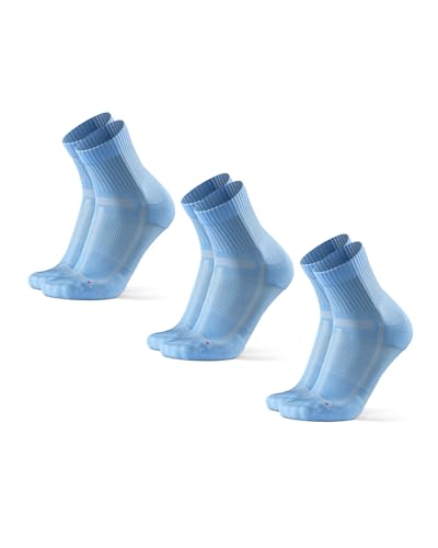Detalle de DANISH ENDURANCE Cushioned Running Socks for Long Distances – Unisex, Light Blue (6–8), 3 or 5 Pack