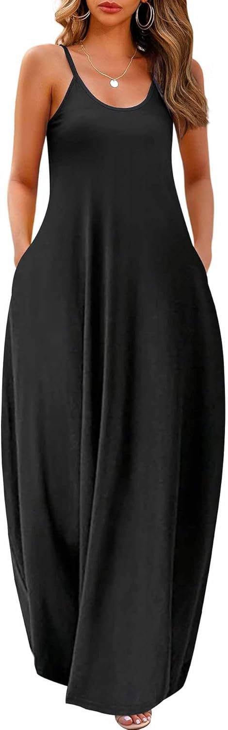 Detalle de Wolddress Womens Maxi Dress with Pockets (Plus Size, 2026)