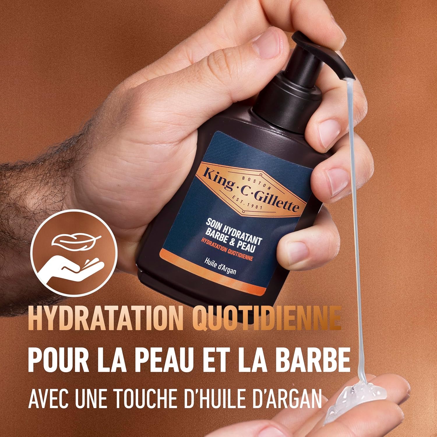 Thumbnail 1 de Gillette King C Soin Barbe Homme à la Vitamine B3 & Huile d’Argan – Formule légère hydratante (100 ml)
