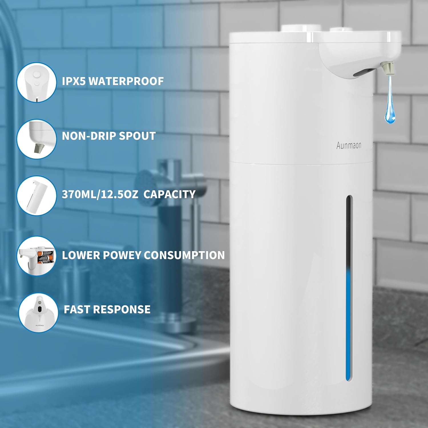 Detalle 1 de Aunmaon Touchless Soap Dispenser