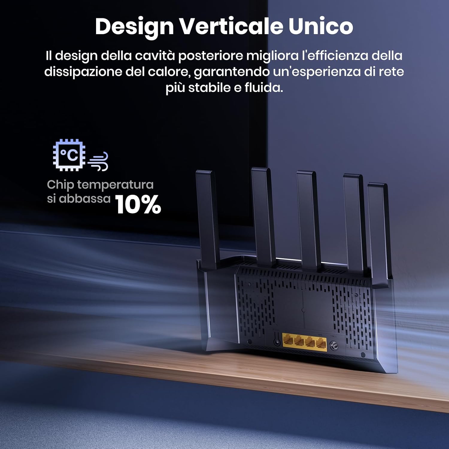 Thumbnail 3 de Tenda RX2L Pro AX1500: router WiFi 6 dual‑band con 5 antenne ad alto guadagno