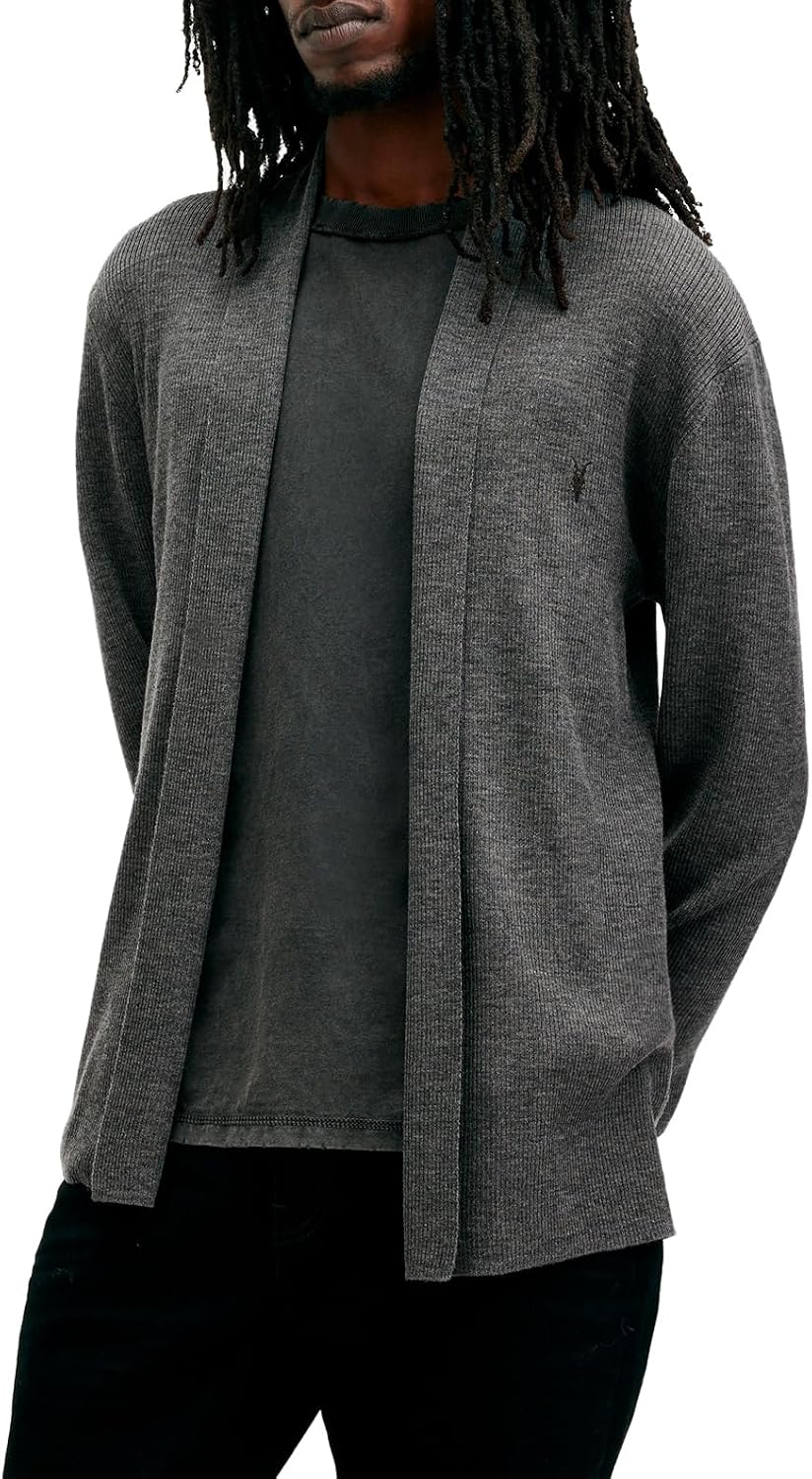 Detalle 2 de AllSaints Mode Merino Open Cardigan