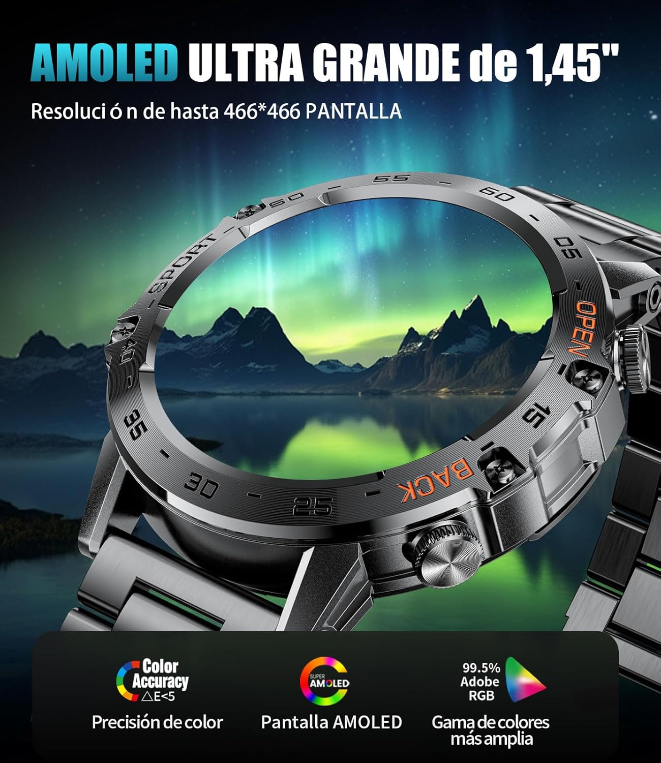 Thumbnail 2 de LIGE Reloj Inteligente Hombre con Llamadas y Monitor Fitness