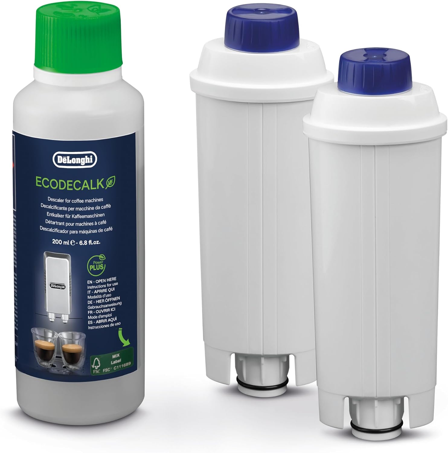 Detalle 2 de De'Longhi DLSC002 Filtro Addolcitore per Acqua — Ricambio ufficiale per macchine caffè della serie ECAM