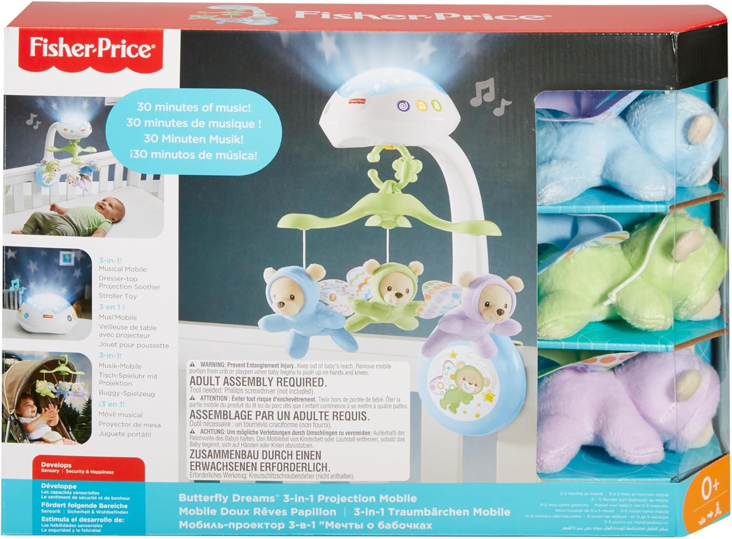 Thumbnail 5 de Fisher-Price La Giostrina Degli Orsetti: giostrina motorizzata con luci stellate e tre modalità sonore calmanti