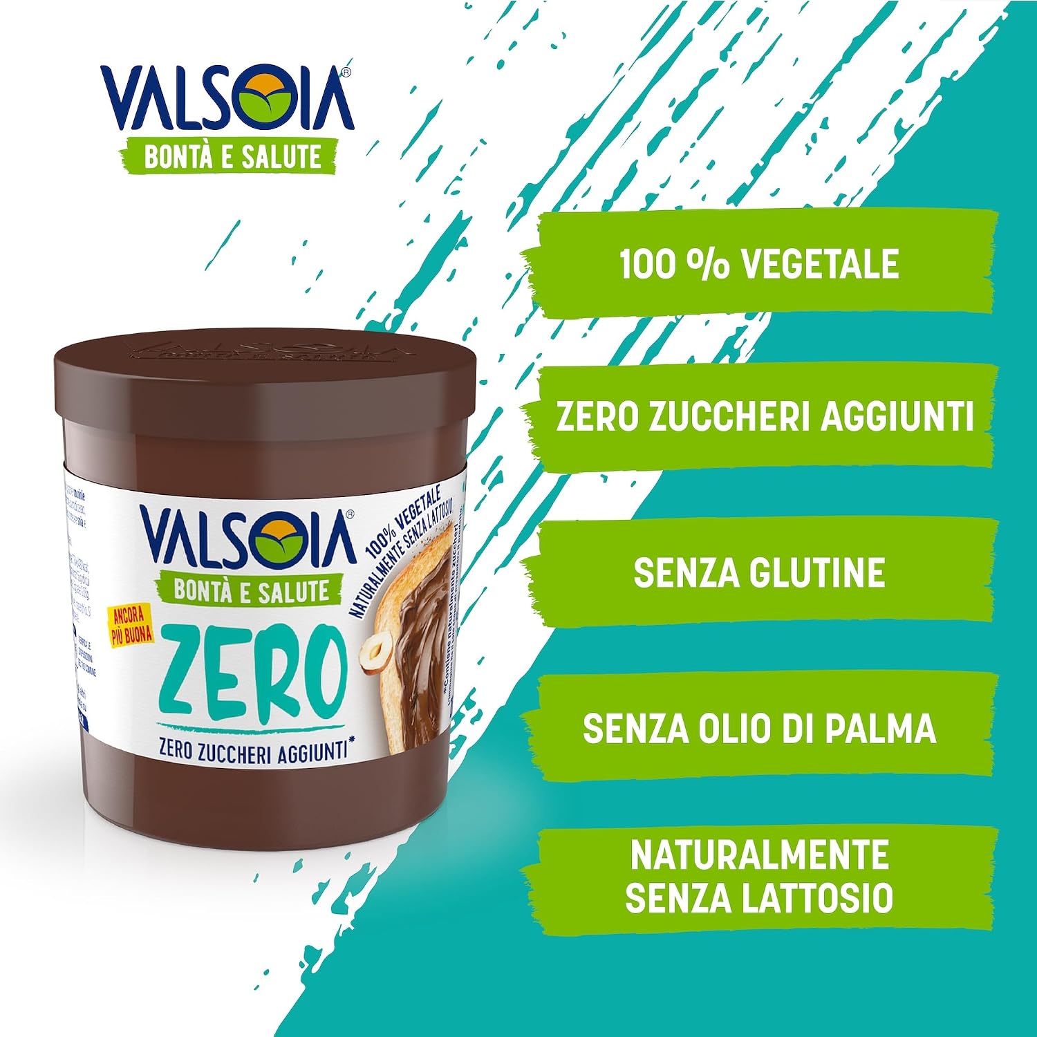 Detalle 2 de Valsoia Crema Vegetale Nocciole 200 g 🍫