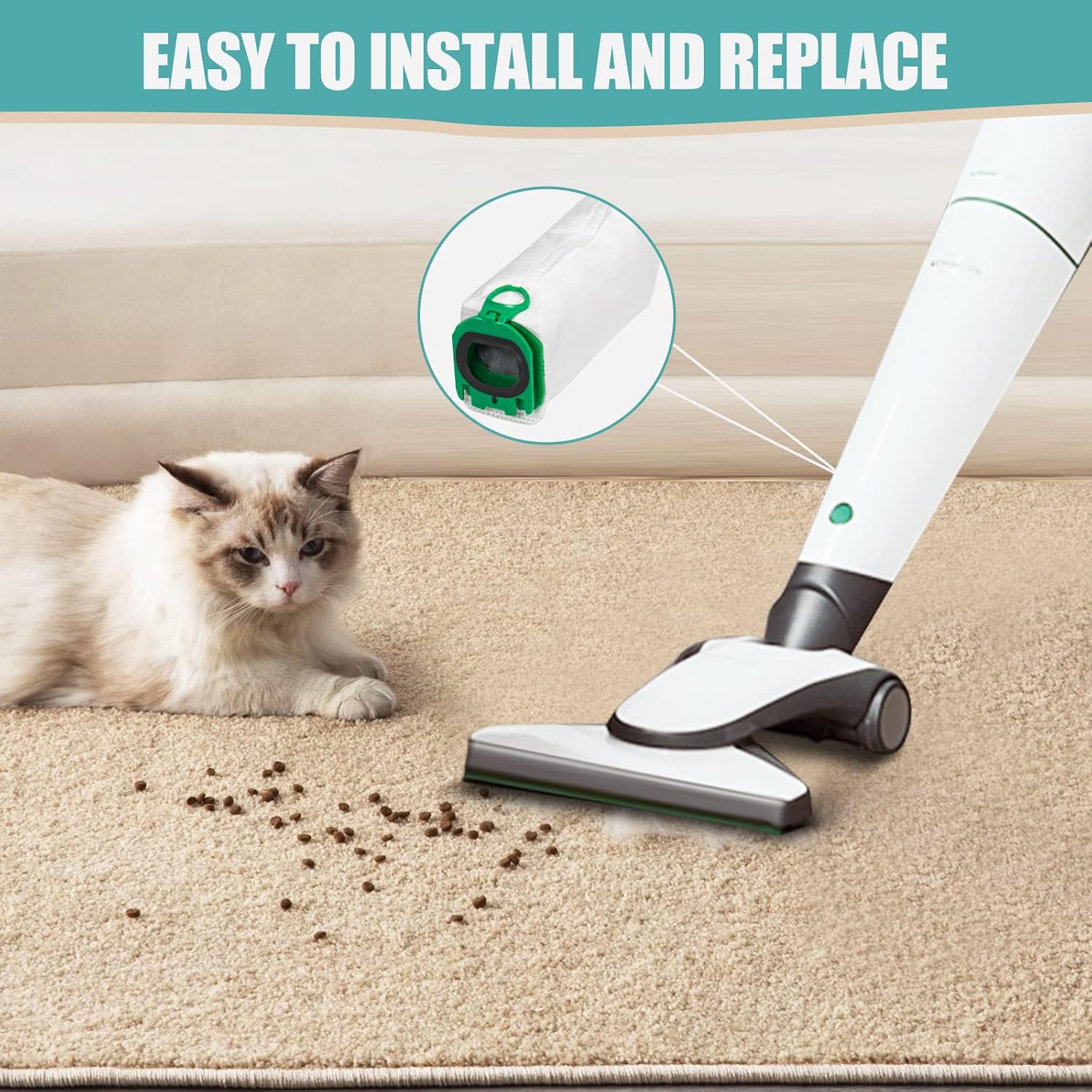 Thumbnail 4 de Vorwerk Kobold VB100 Staubsaugerbeutel 10 Stück