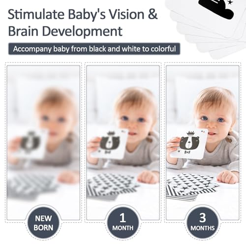 Thumbnail 4 de Joyreal Spirale d'Activité Bébé : kit sensoriel noir et blanc pour poussette et éveil Montessori