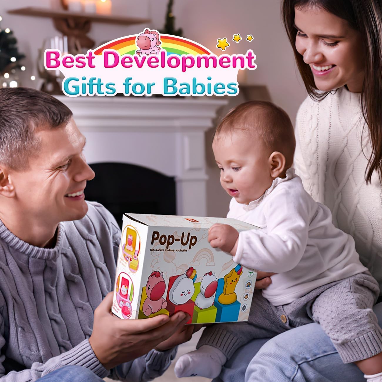Thumbnail 6 de HahaGift Pop Up Toys: Unicorn Cause and Effect Toy for Babies and Toddlers