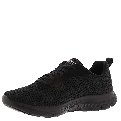 Thumbnail 7 de Skechers Flex Appeal 4.0 Brilliant View Regular para mujer – Zapatillas en negro con malla y ribete