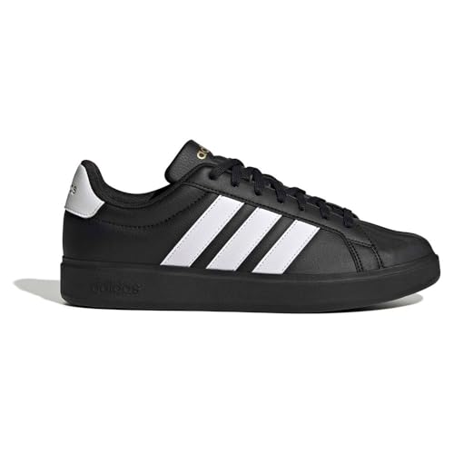 Detalle de adidas Uomo Streettalk Shoes – Core Black/Ftwr White/Matte Gold, 40 2/3 EU