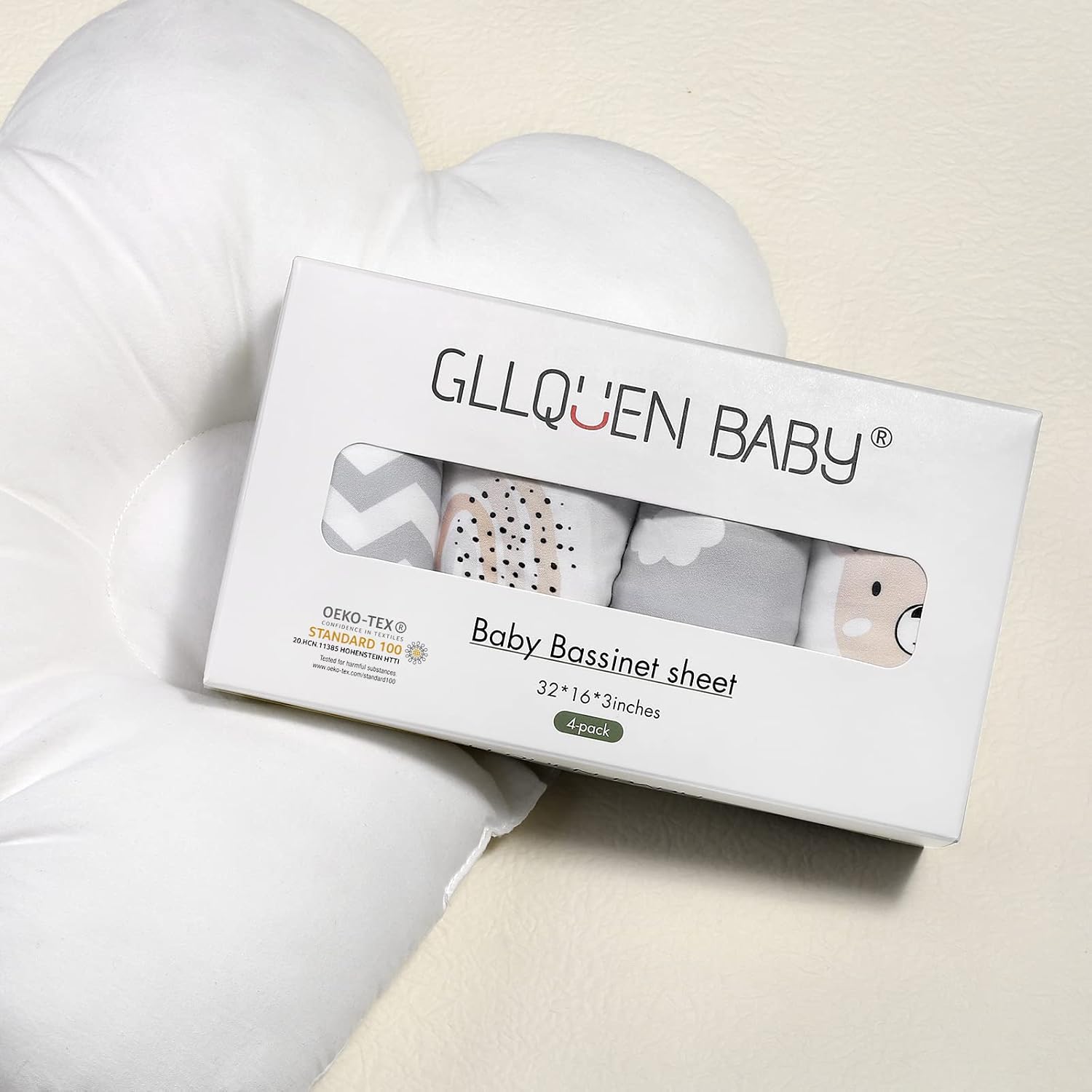 Thumbnail 1 de GLLQUEN BABY Moses Basket Sheets 81x41cm