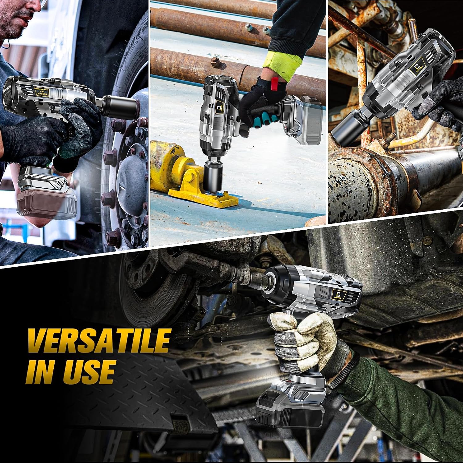 Detalle de Cordless Impact Wrench 1/2 inch — 1700 ft-lbs High Torque, Brushless, Bare Tool (Battery Not Included)