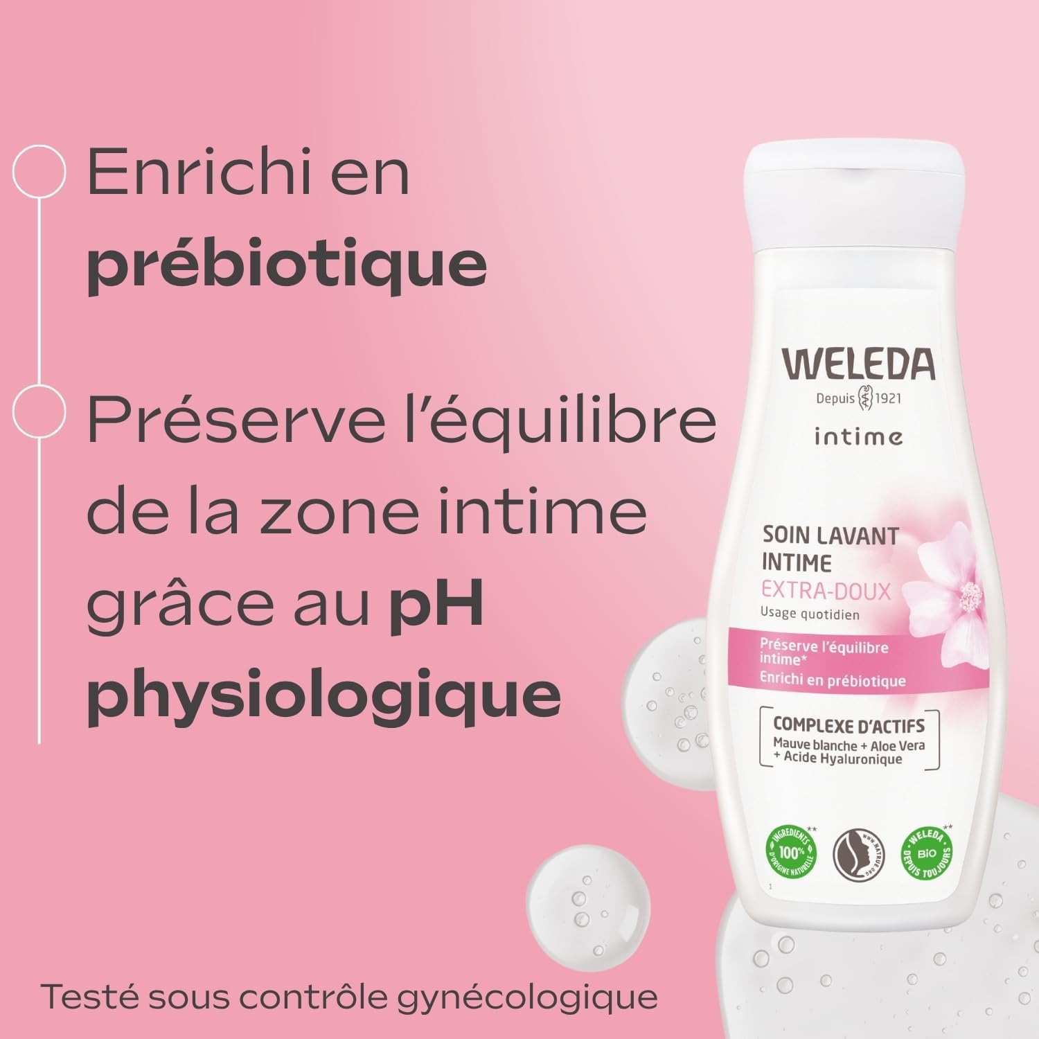 Thumbnail 2 de WELEDA Soin Lavant Intime Extra-Doux – Gel Lavant Intime Femme, pH physiologique, Sans Savon, 200 ml