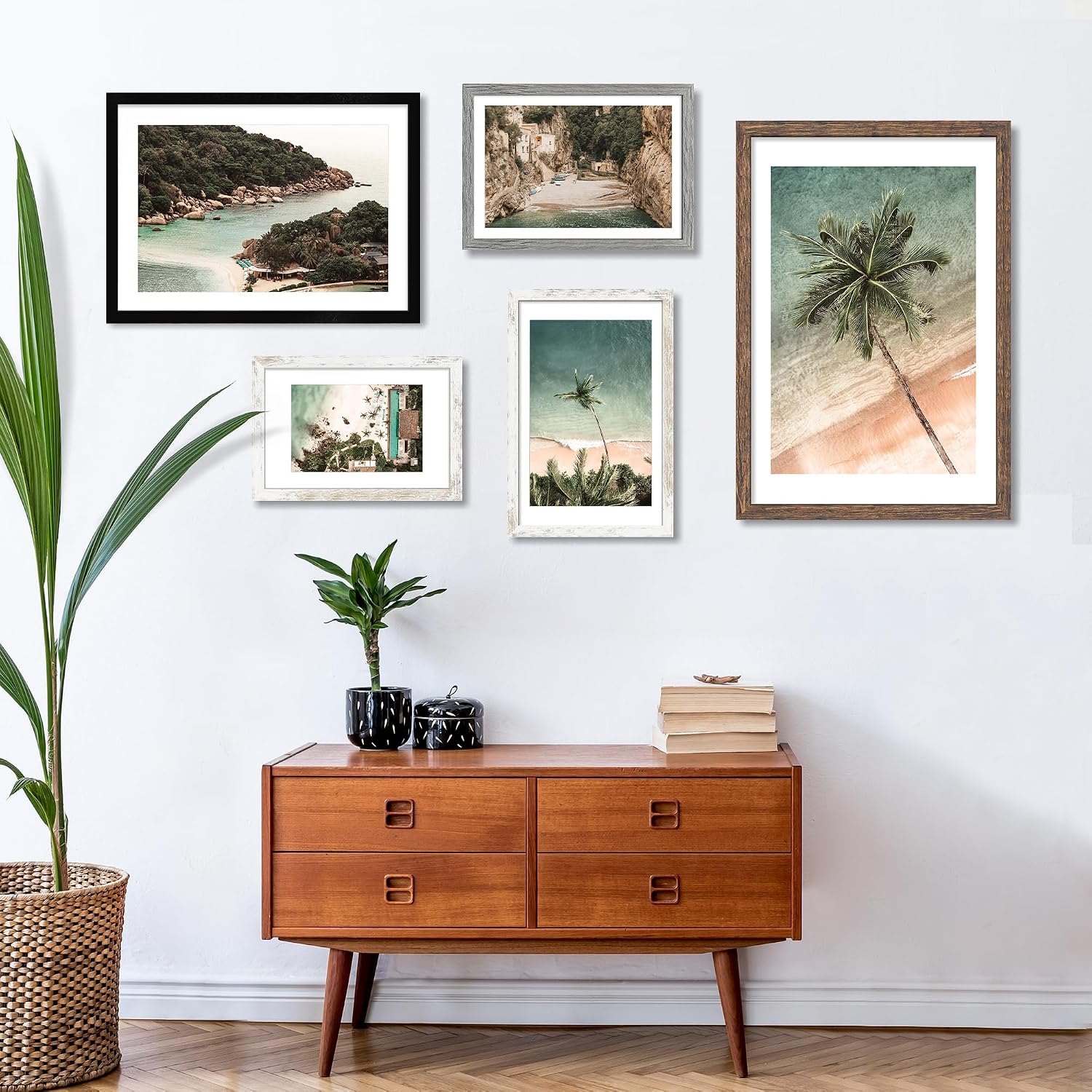 Thumbnail 6 de Hongkee 14x20 Picture Frame, Black Wood Style
