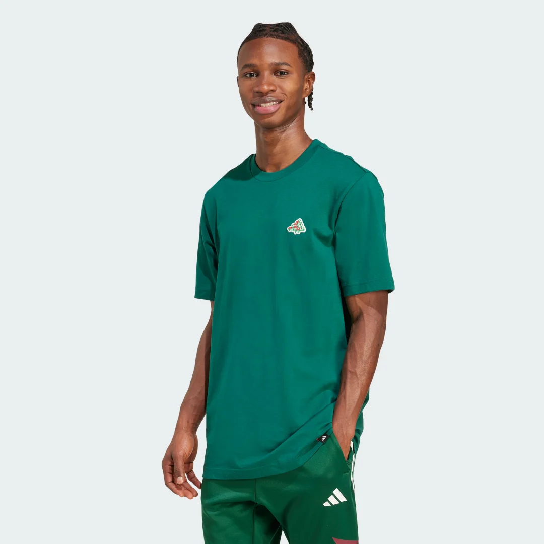 Detalle de Camiseta estampada Mini Pizza de Adidas — Verde