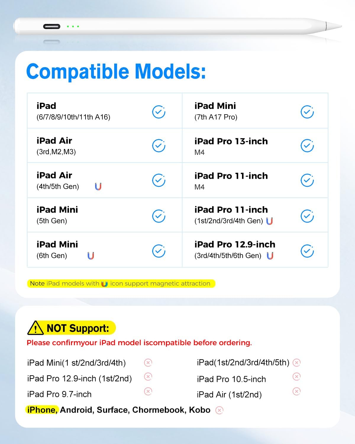 Thumbnail 6 de MYSTILUCK Stylus Pen for iPad — Tilt, Palm Rejection ✏️
