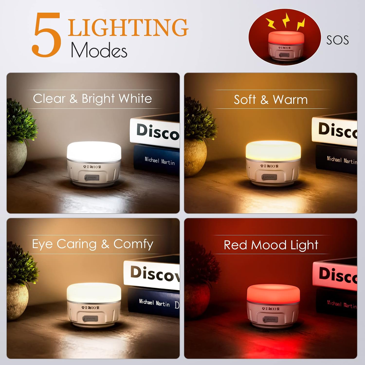 Thumbnail 3 de Lanktoo Rechargeable Camping Lantern with Remote Control