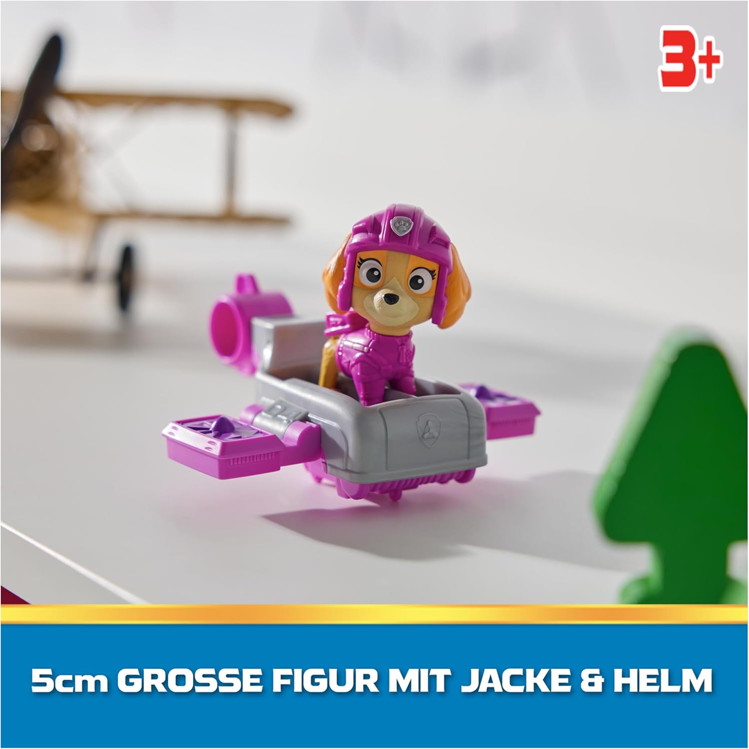 Thumbnail 3 de Paw Patrol - Action Pups: Figurine Skye et Hoverboard avec Ailes Pliantes