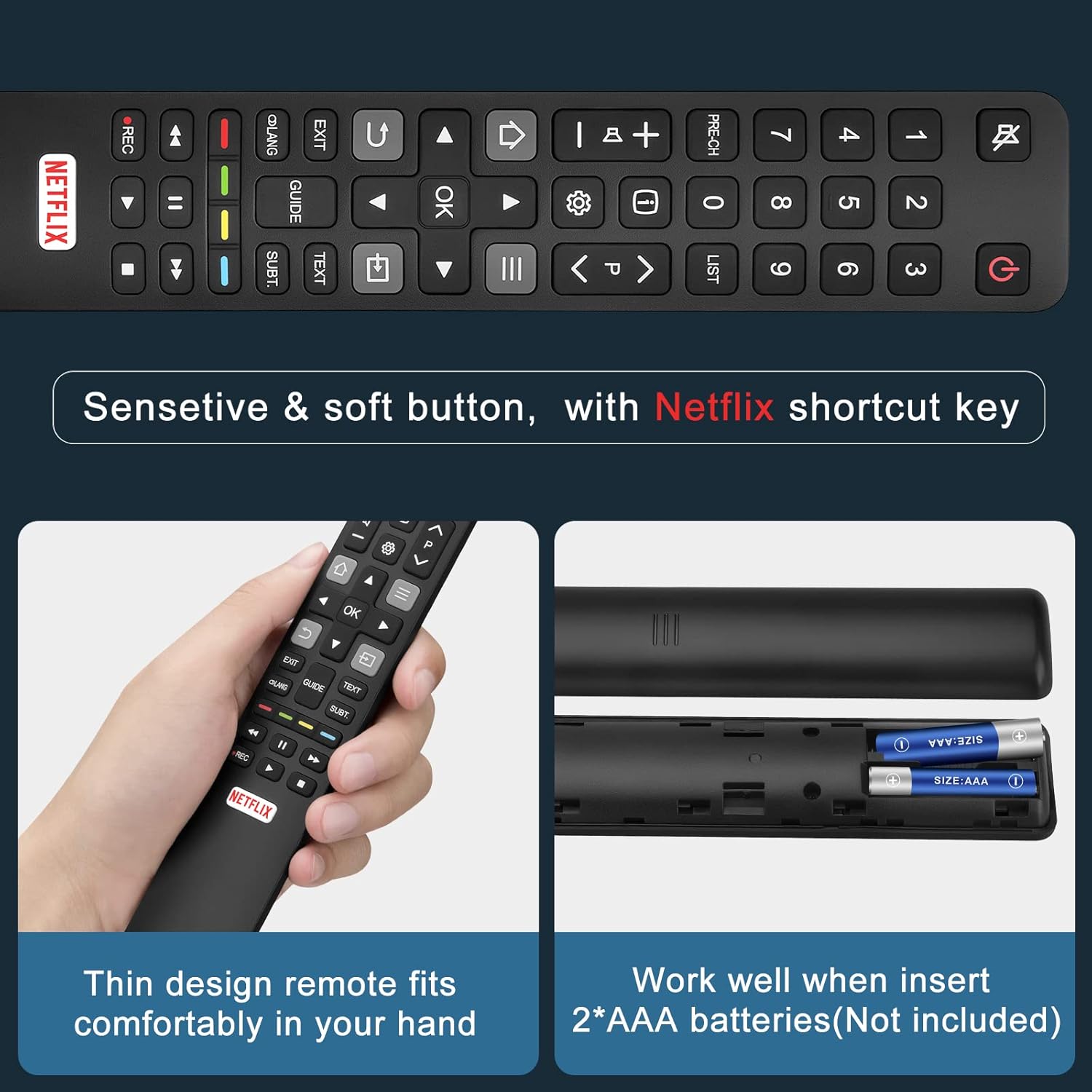 Thumbnail 5 de Telecomando Universale RC802N per TV TCL Smart Android con tasti scorciatoia
