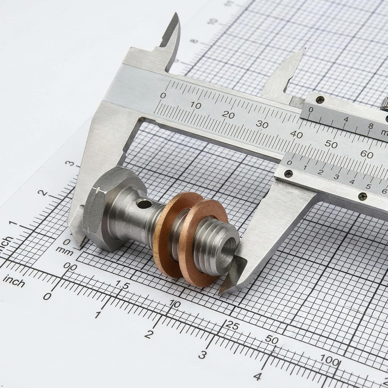 Thumbnail 5 de PrecisionGeek M10 x 1.25 Banjo Bolt – Stainless Steel (AISI 303) | 18mm, 1 Pack