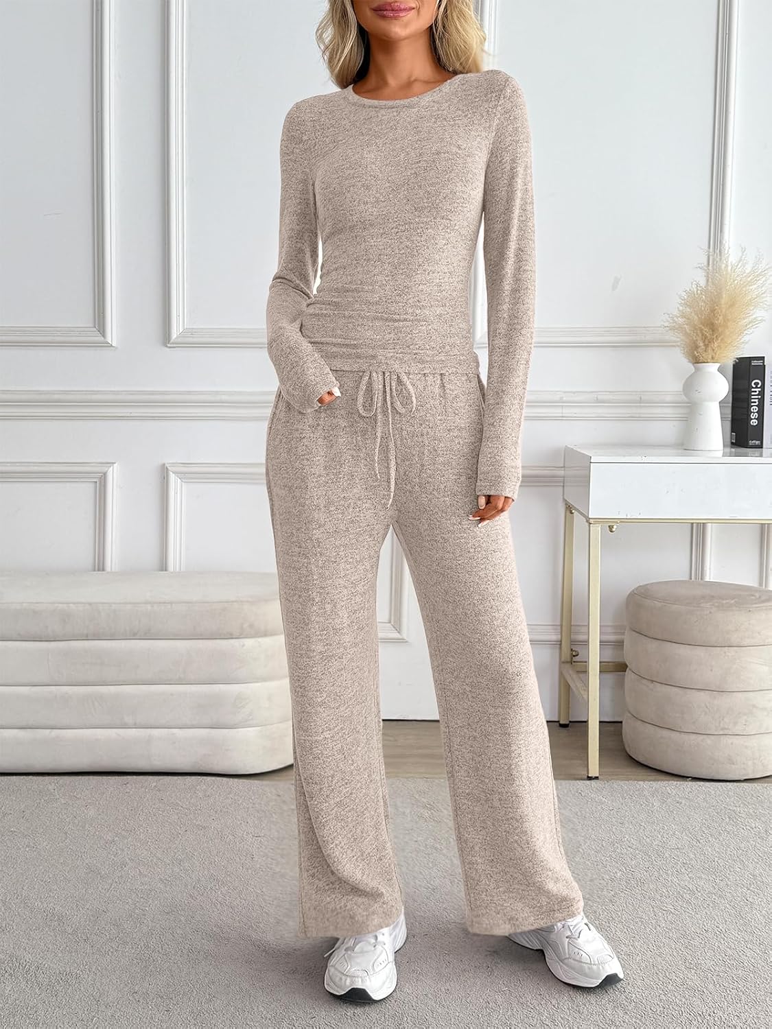 Detalle 2 de LILLUSORY Women's Lounge Set in Rayon Blend