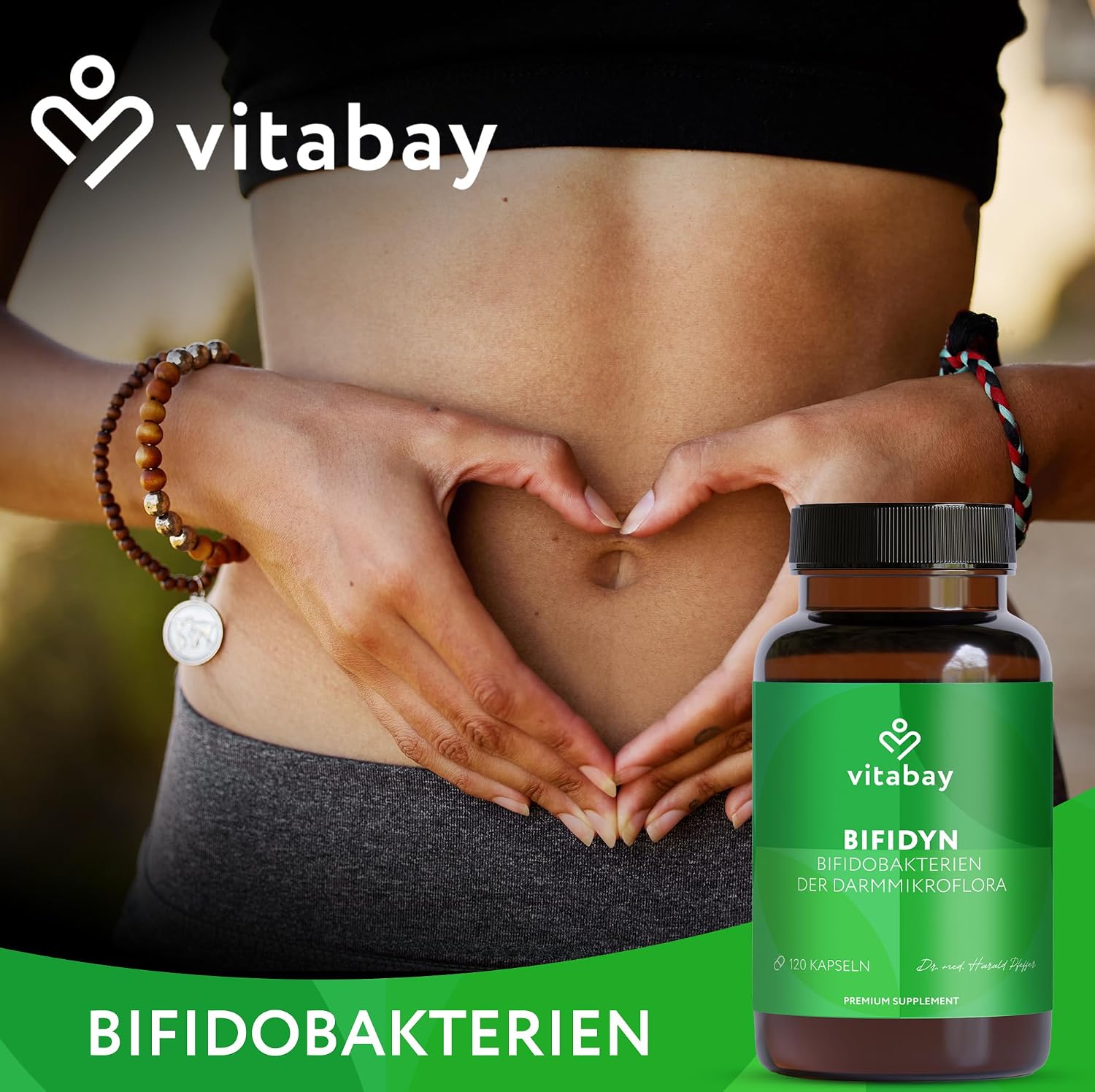 Thumbnail 1 de Vitabay Bifidyn – Bifidobakterien-Kulturen, 3 Milliarden pro Kapsel, 120 vegane Kapseln