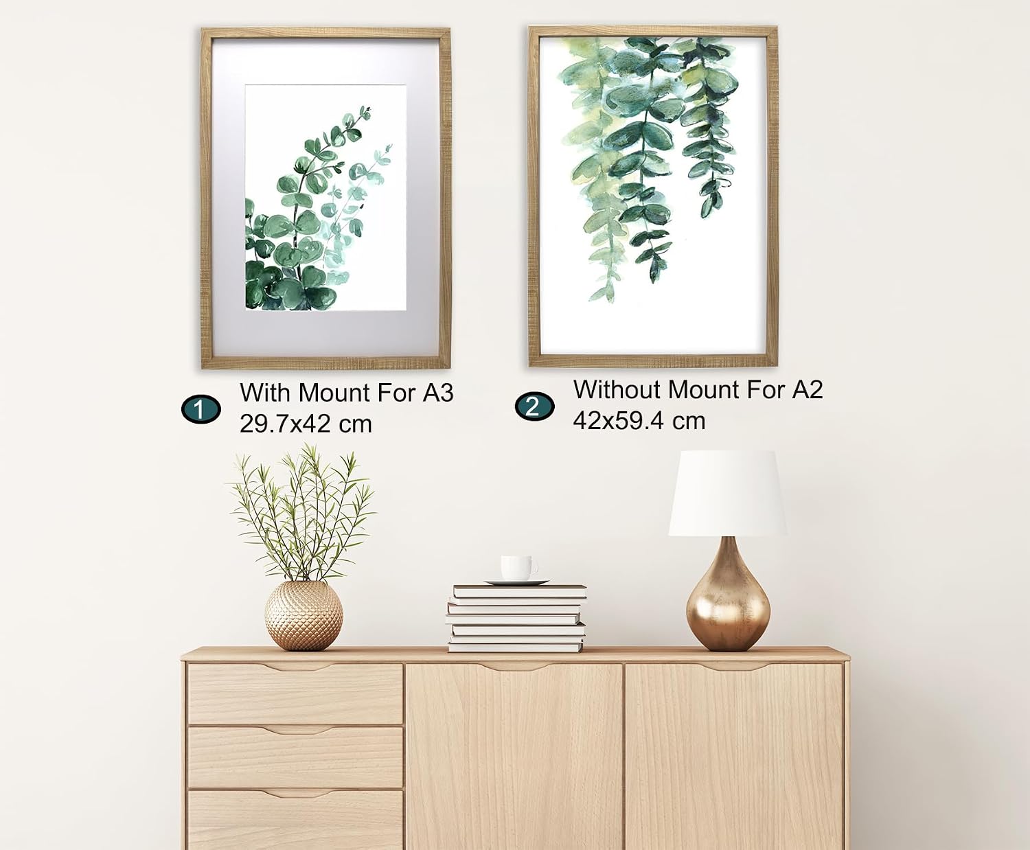 Thumbnail 2 de Natural Wood Effect A2 Frames